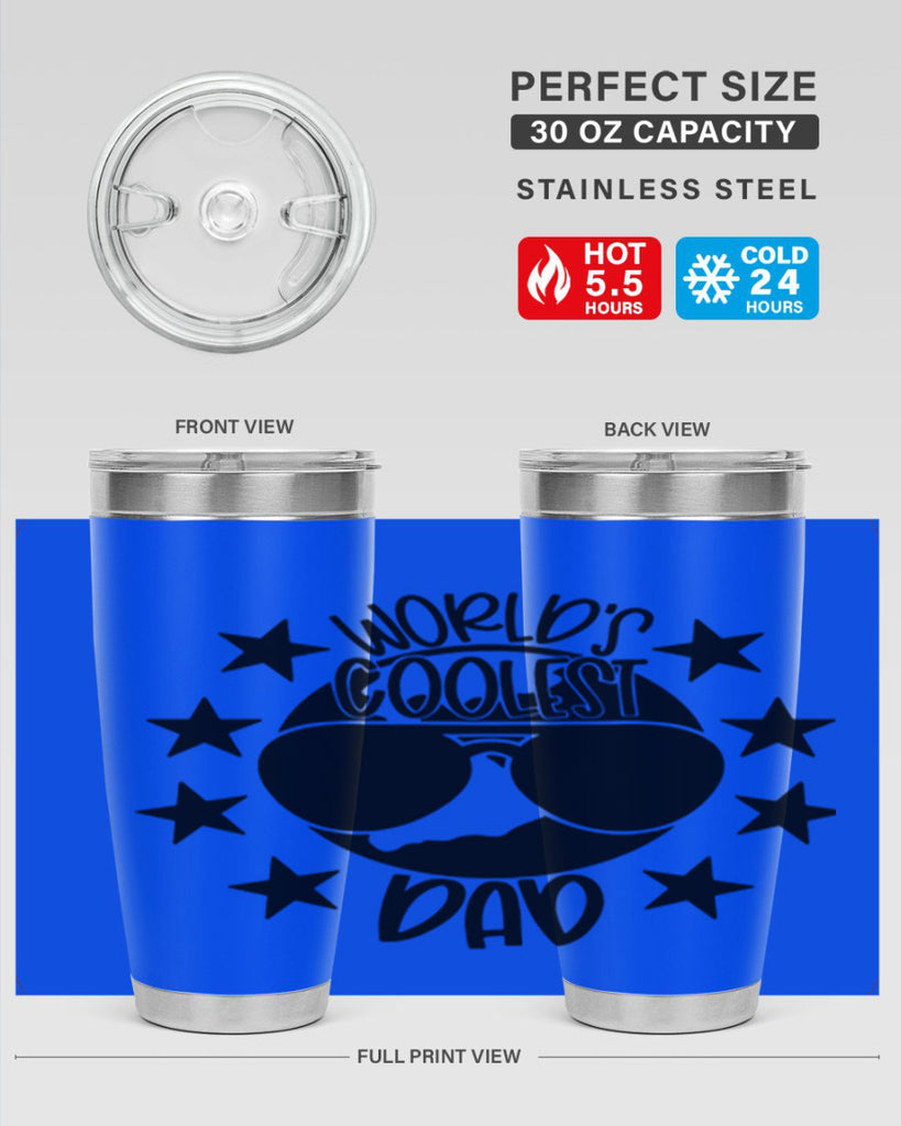 worlds coolest dad 11#- fathers day- Tumbler
