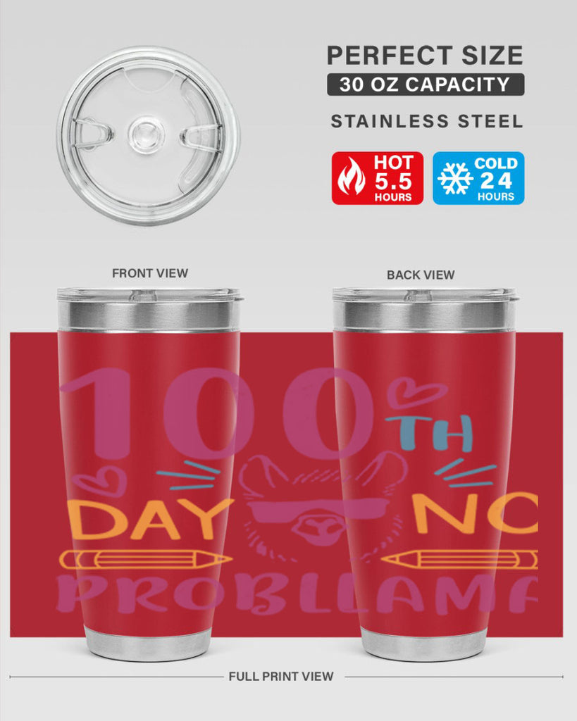 100th day no probllama 37#- 100 days of school- Tumbler