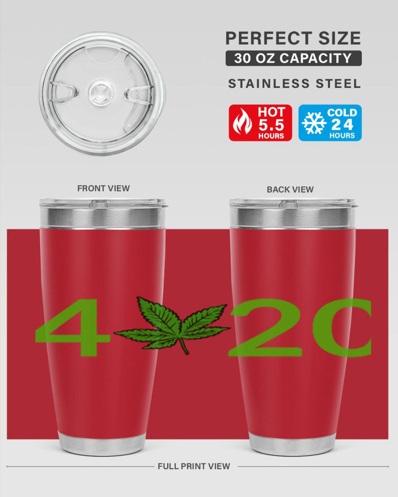 4 cannabis 20#- marijuana- Tumbler