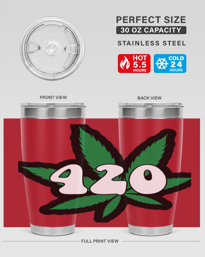 420 4#- marijuana- Tumbler