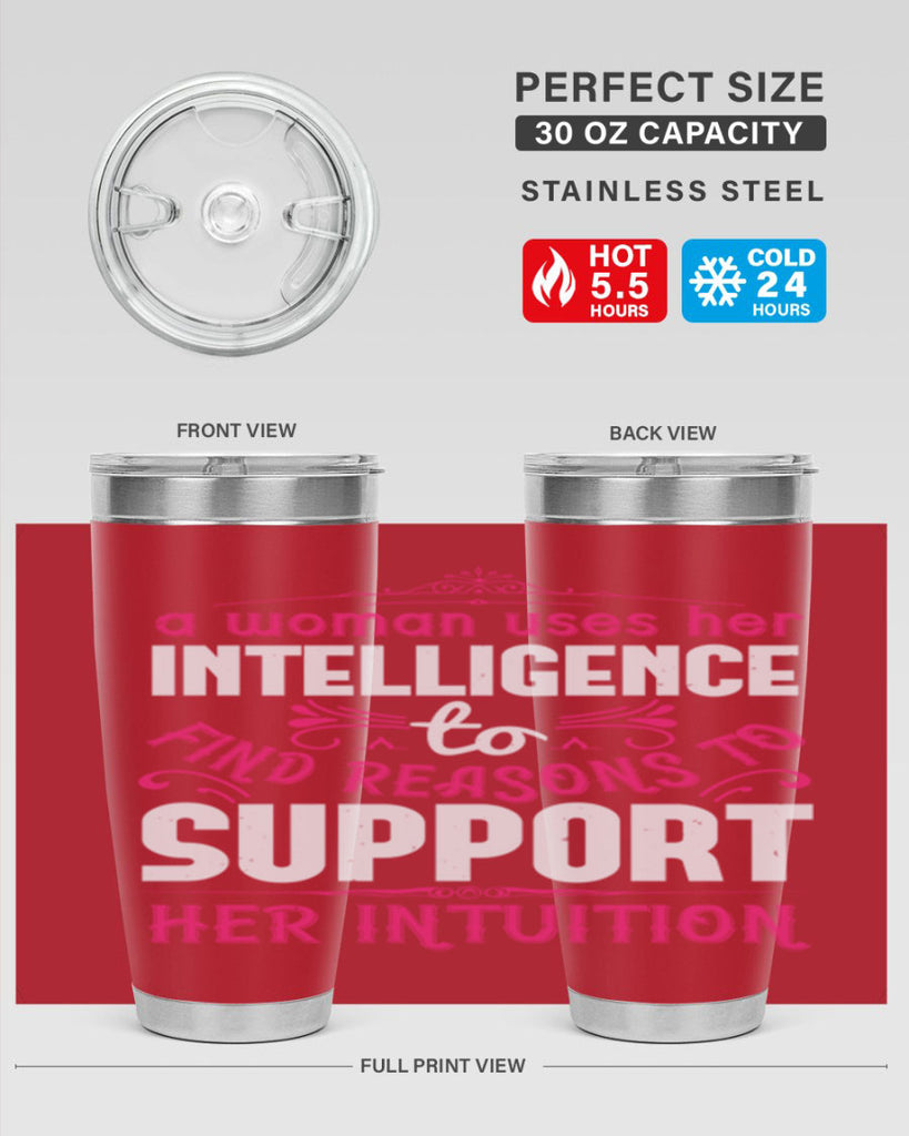 A woman uses her intelligence to find reasons to support her intuition Style 19#- aunt- Tumbler