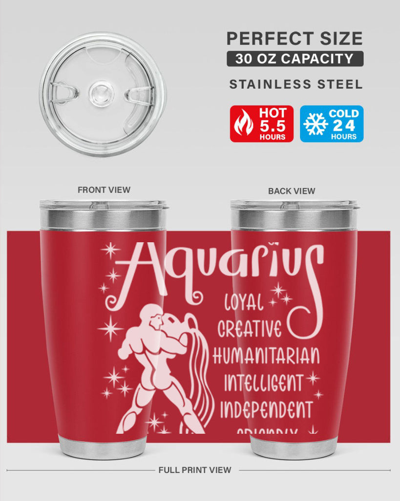 Aquarius 68#- zodiac- Tumbler