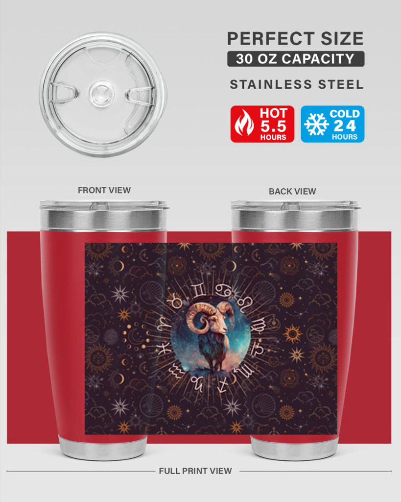 Aries Straigth 95#- zodiac- Tumbler