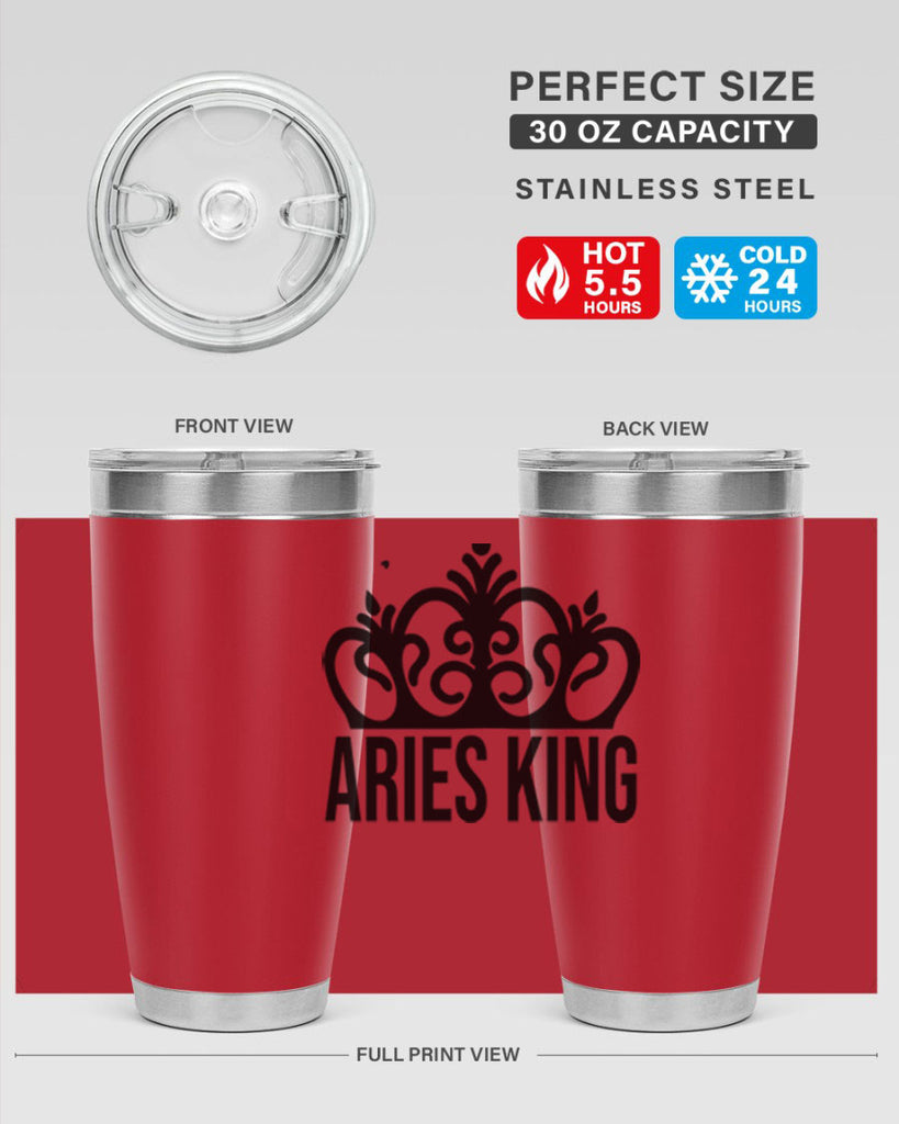 Aries king 107#- zodiac- Tumbler