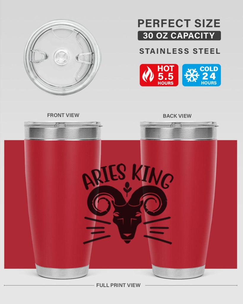 Aries king 109#- zodiac- Tumbler