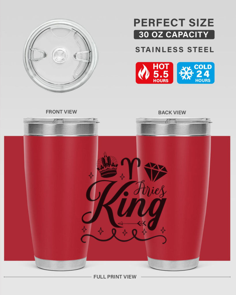 Aries king 111#- zodiac- Tumbler