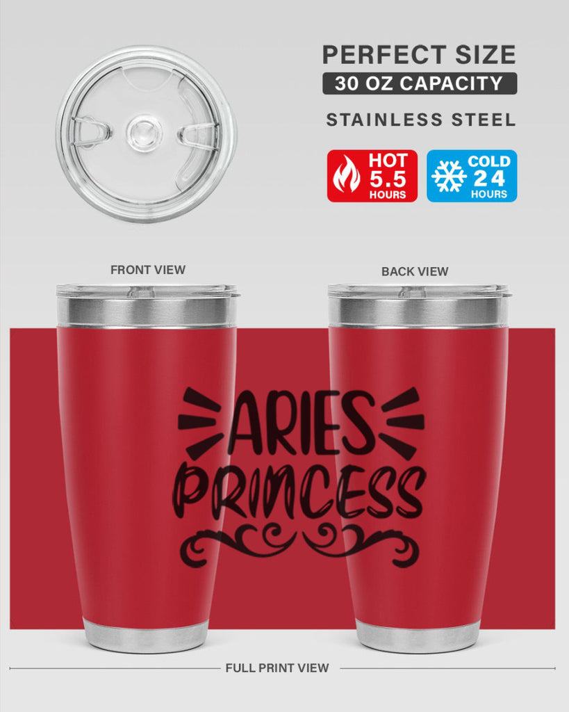 Aries princess 117#- zodiac- Tumbler