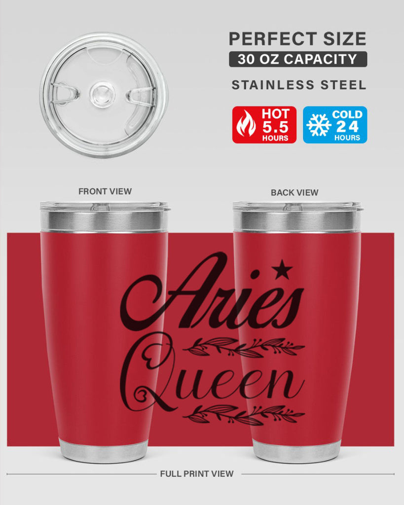 Aries queen 119#- zodiac- Tumbler