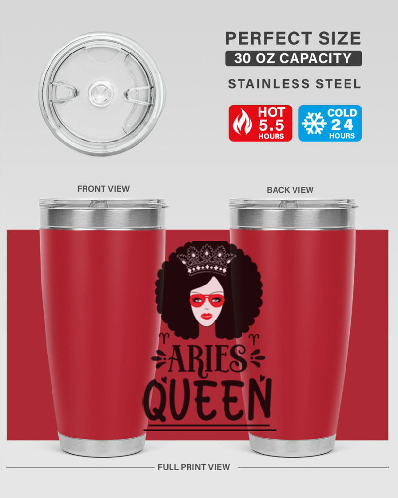 Aries queen 120#- zodiac- Tumbler