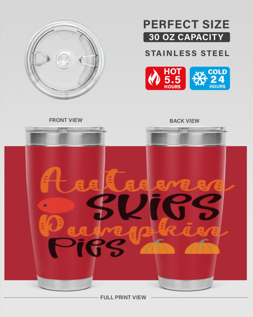 Autumn Skies Pumpkin Pies 30#- fall- Tumbler