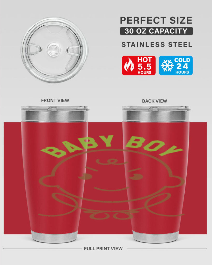 Baby Boy Style 4#- baby shower- tumbler