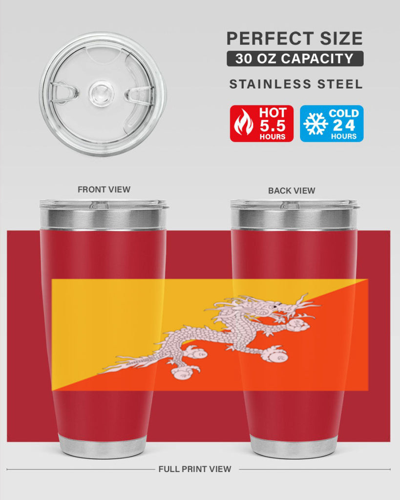 Bhutan 178#- world flags- Tumbler