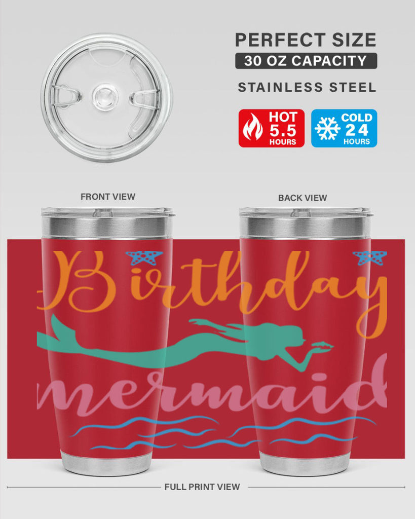 Birthday Mermaid Design 79#- mermaid- Tumbler