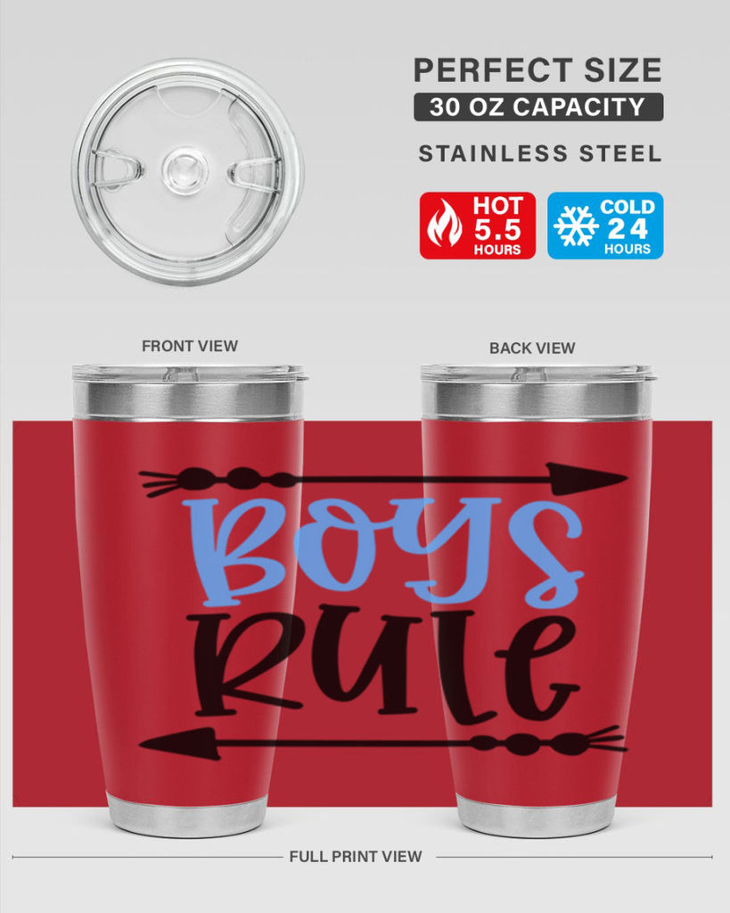 Boys Rule Style 108#- baby- tumbler