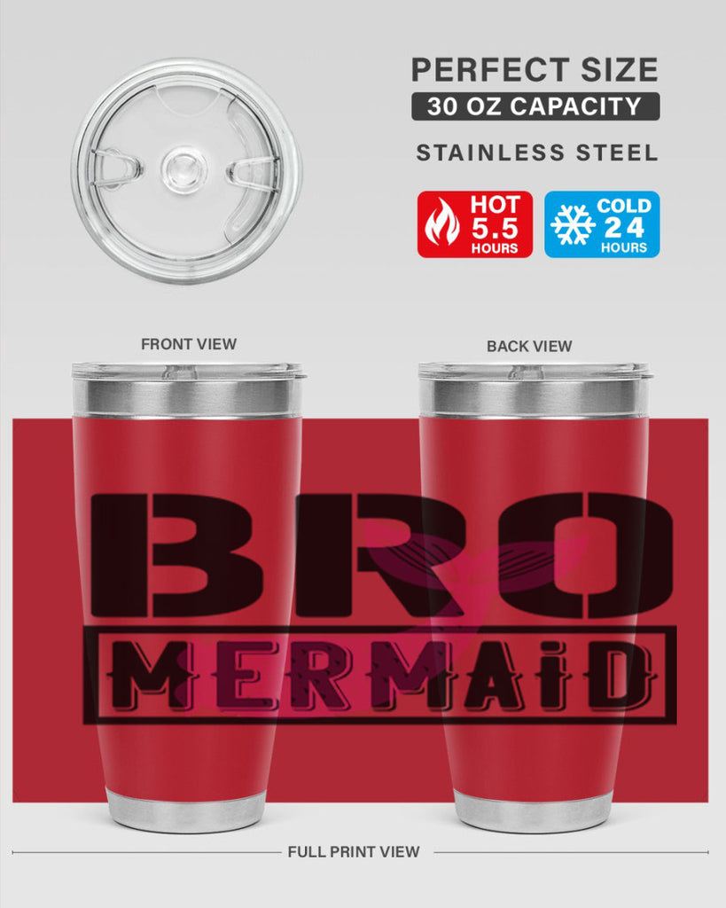 Bro mermaid 85#- mermaid- Tumbler