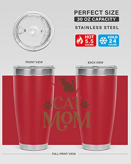 Cat Mom Style 6#- cat- Tumbler