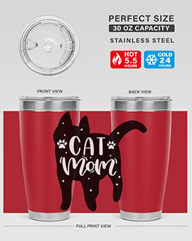 Cat Mom Style 86#- cat- Tumbler