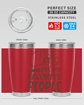 Cats Are My Favorite People Style 7#- cat- Tumbler