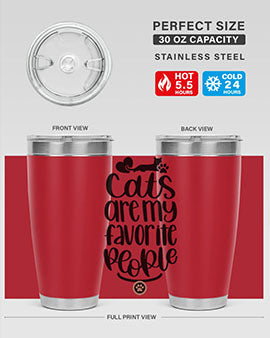 Cats Are My Favorite People Style 89#- cat- Tumbler