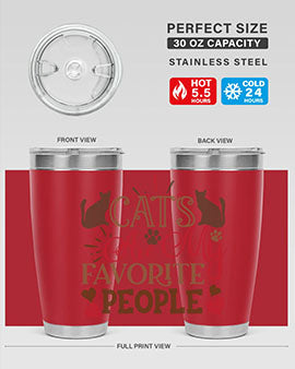 Cats Are My Favorite People Style 8#- cat- Tumbler