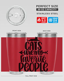 Cats Are My Favorite People Style 90#- cat- Tumbler
