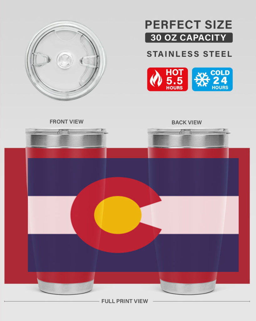 Colorado 46#- Us Flags- Tumbler