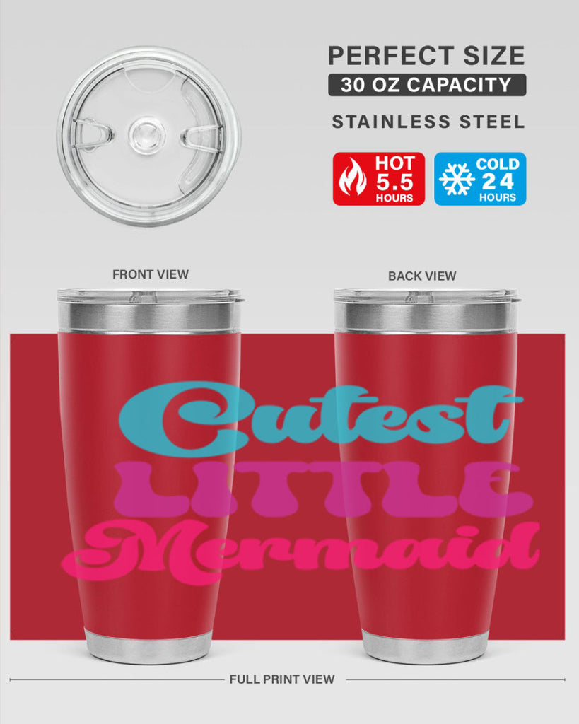 Cutest Little Mermaid 90#- mermaid- Tumbler