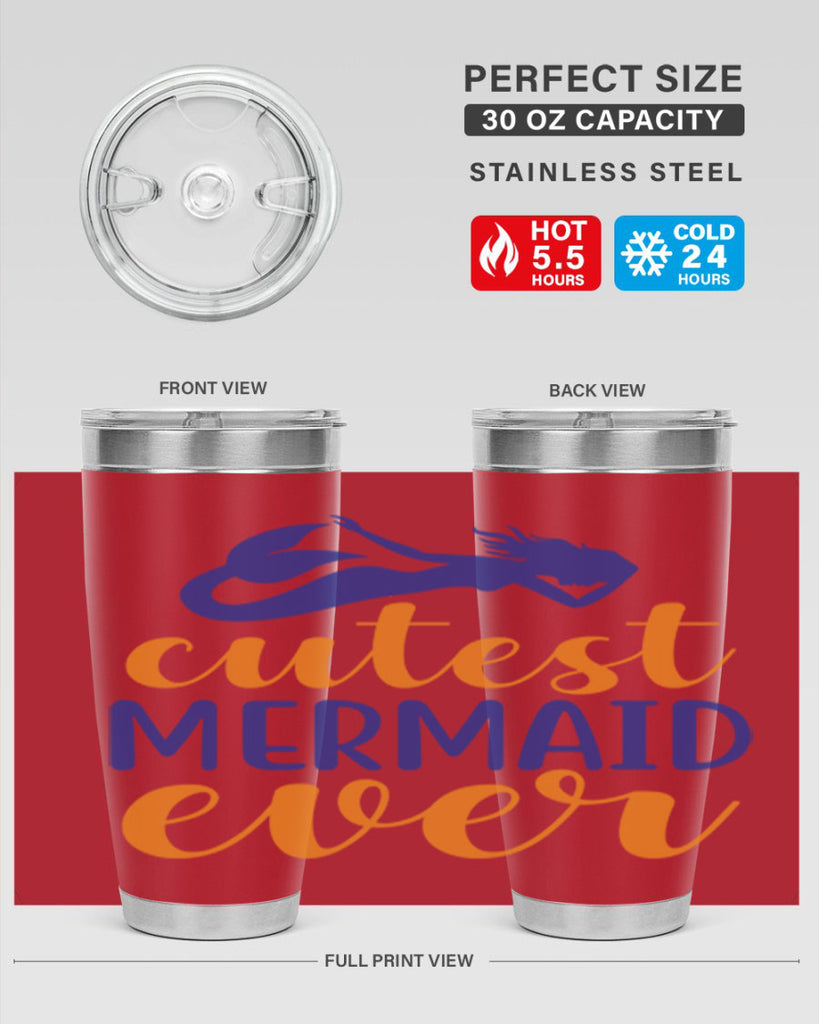 Cutest Mermaid Ever 91#- mermaid- Tumbler