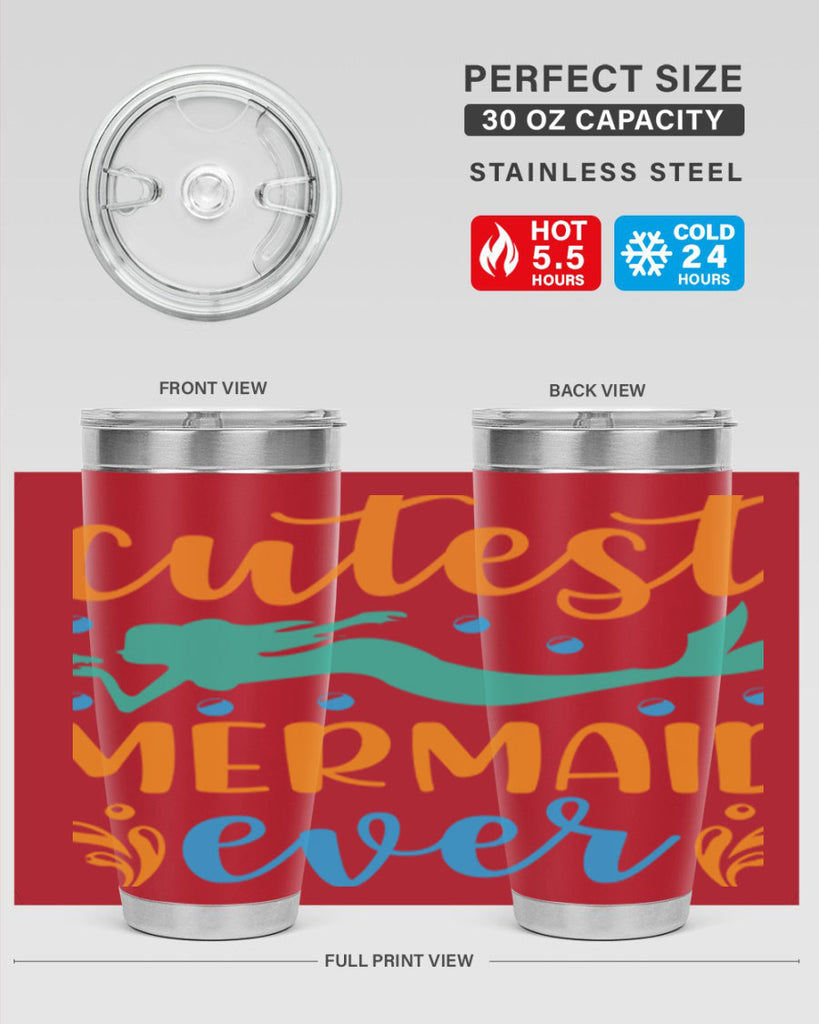 Cutest Mermaid Ever Design 102#- mermaid- Tumbler