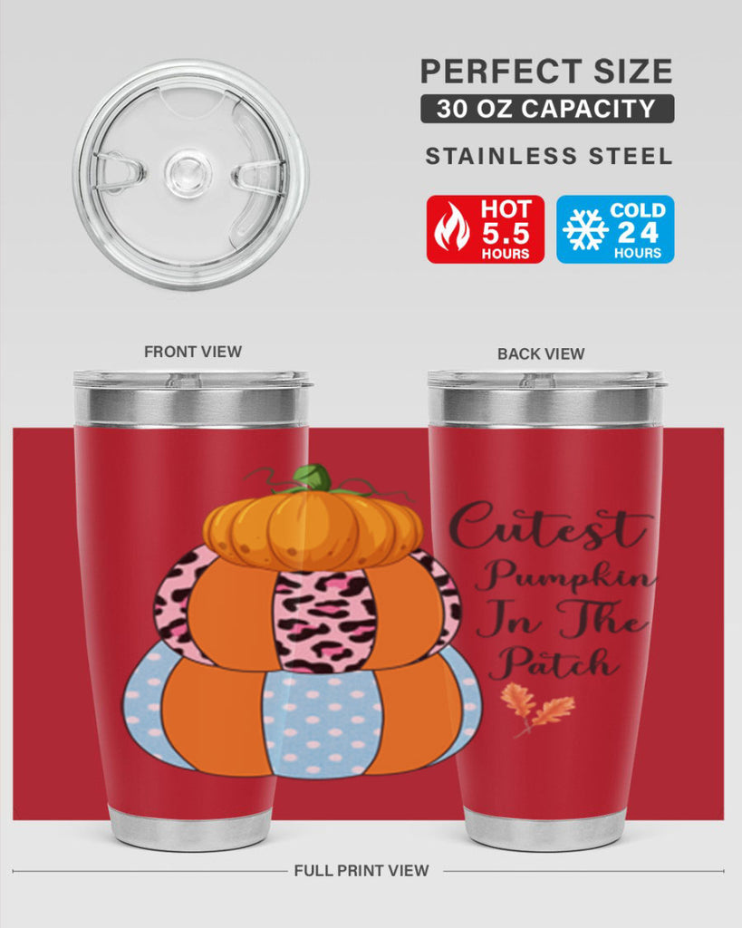 Cutest Pumpkin in the Patch 64#- fall- Tumbler