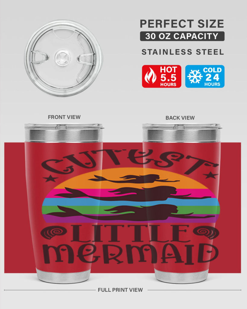 Cutest little mermaid 96#- mermaid- Tumbler