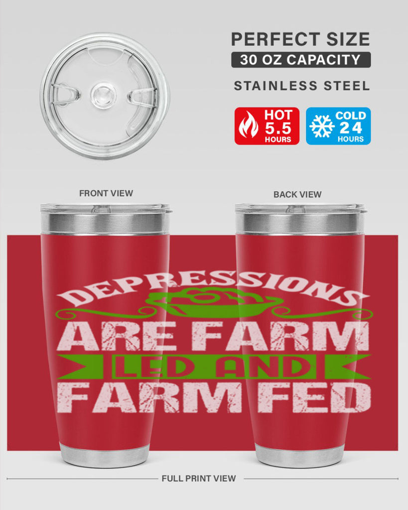 Depression are farm led and farmed 25#- farming and gardening- Tumbler