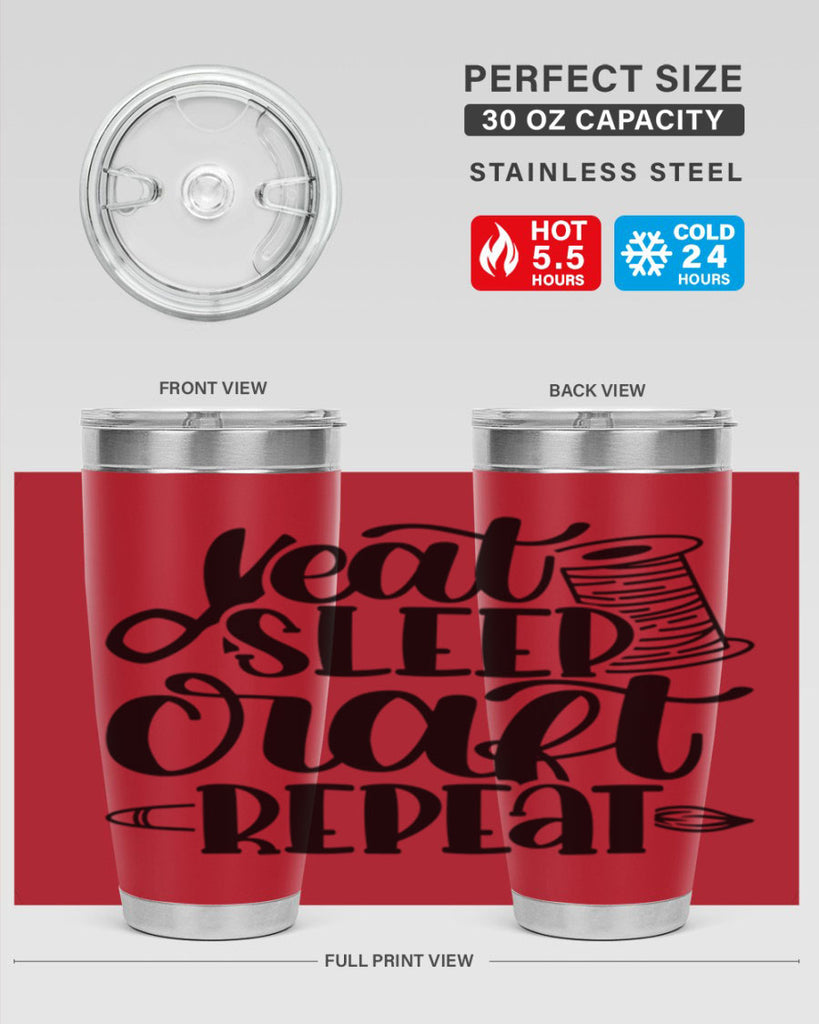 Eat Sleep Craft Repeat 29#- crafting- Tumbler