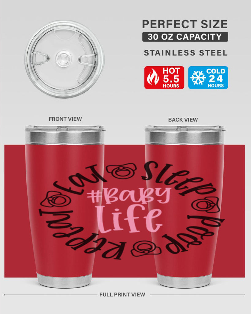 Eat Sleep Poop Repeat BabyLife Style 97#- baby- tumbler