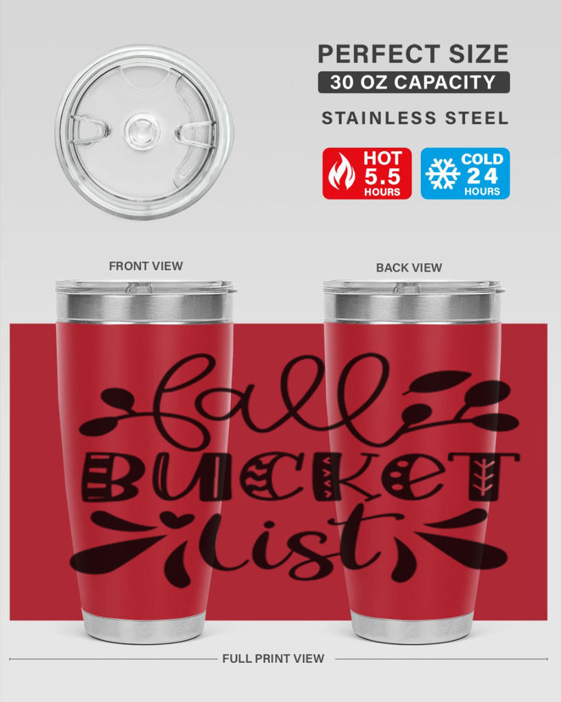 Fall Bucket List 94#- fall- Tumbler