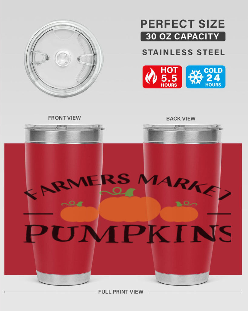 Farmers Market Pumpkins 178#- fall- Tumbler