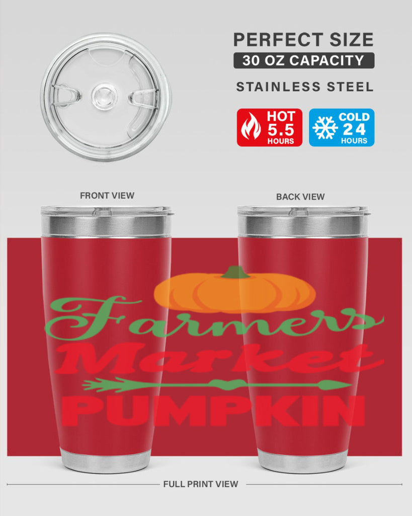 FarmersMarketPumpkin 180#- fall- Tumbler