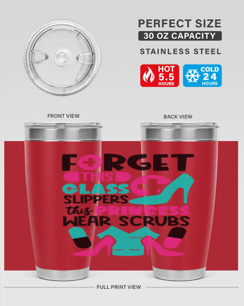 Forget This Glass Slippers This Princess Wear Scrubs Style Style 185#- nurse- tumbler