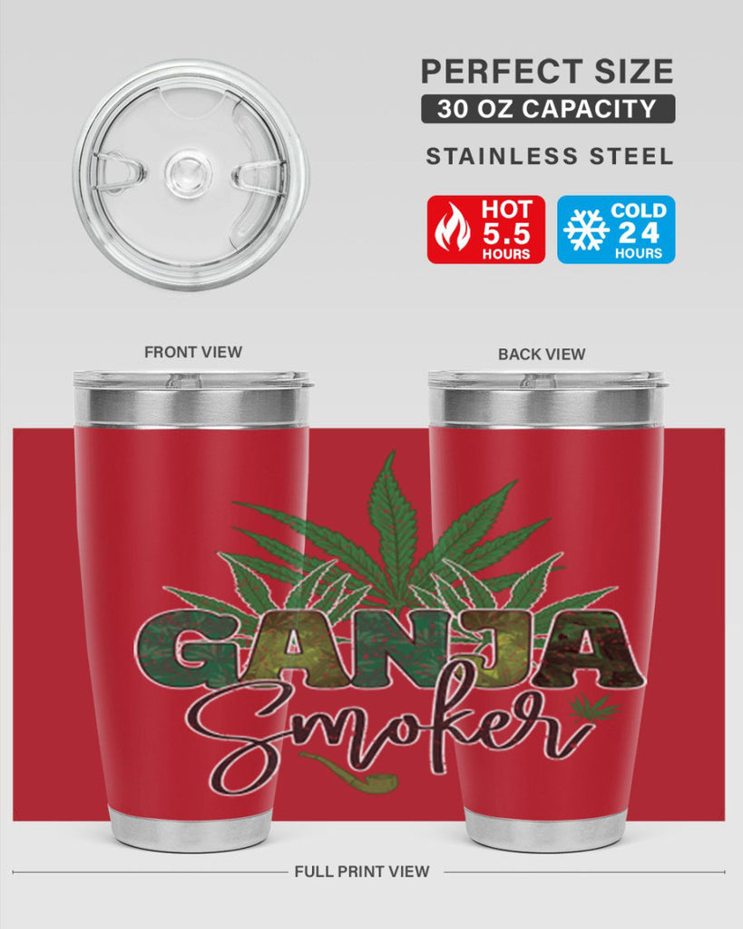 Ganja Smoker Sublimation 89#- marijuana- Tumbler