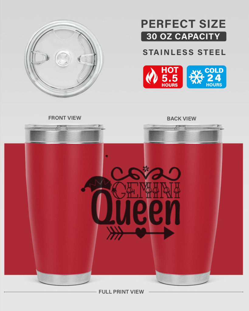 Gemini queen 230#- zodiac- Tumbler