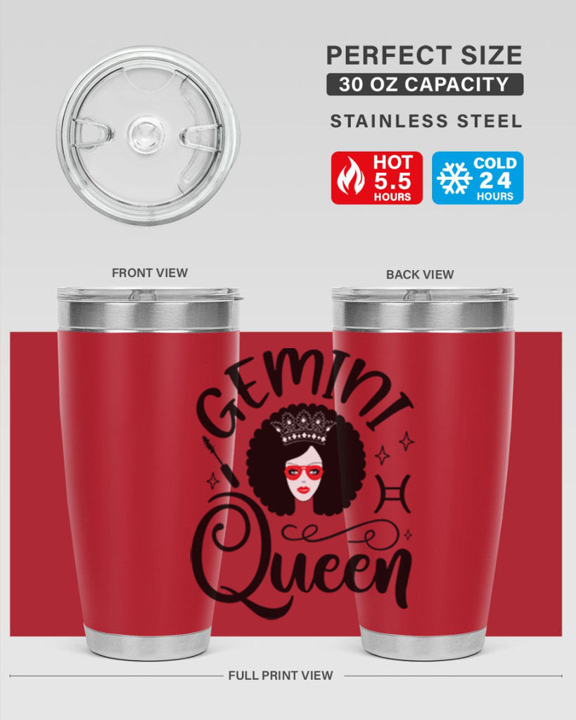 Gemini queen 233#- zodiac- Tumbler