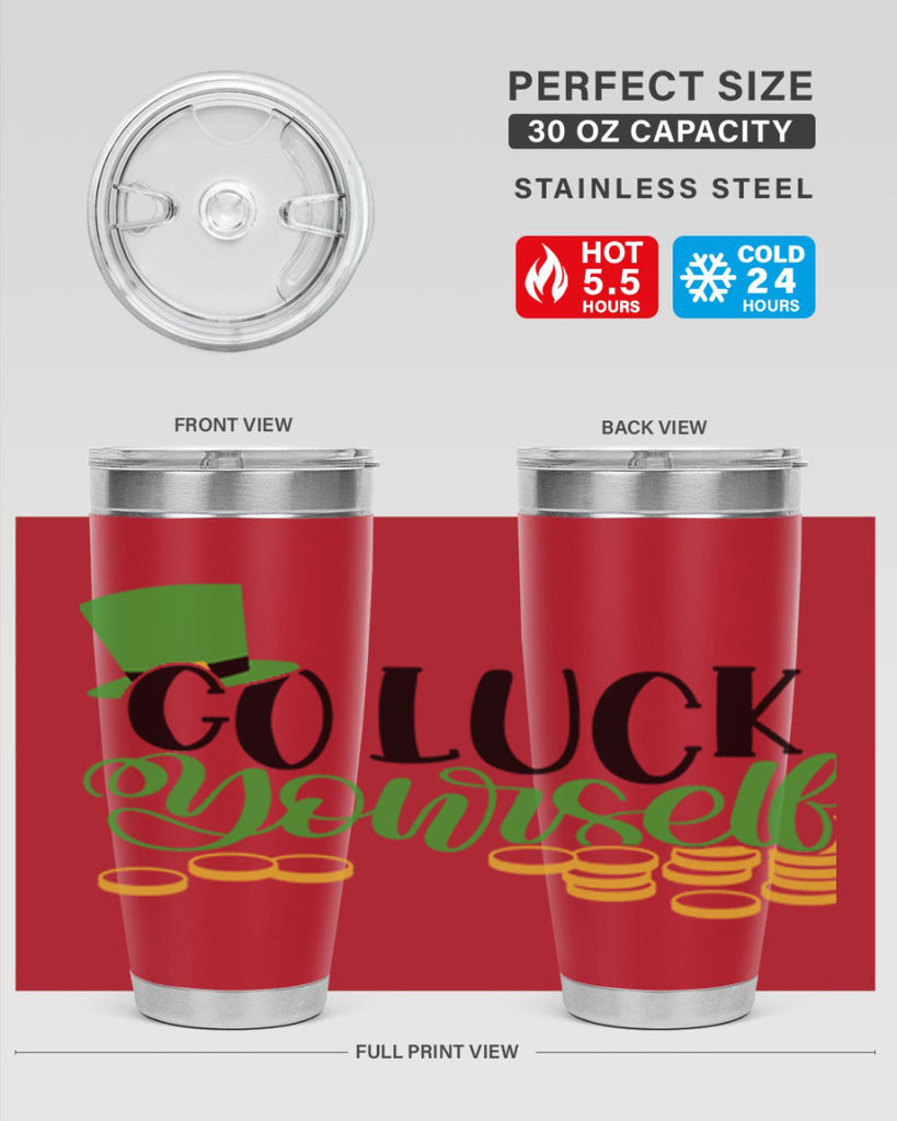 Go Lucky Yourself Style 98#- St Patricks Day- Tumbler