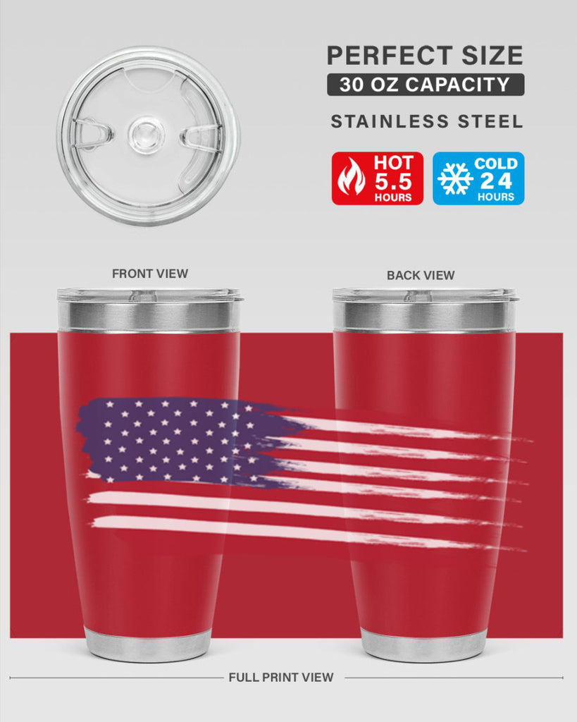 Grunge Flag 54#- Us Flags- Tumbler