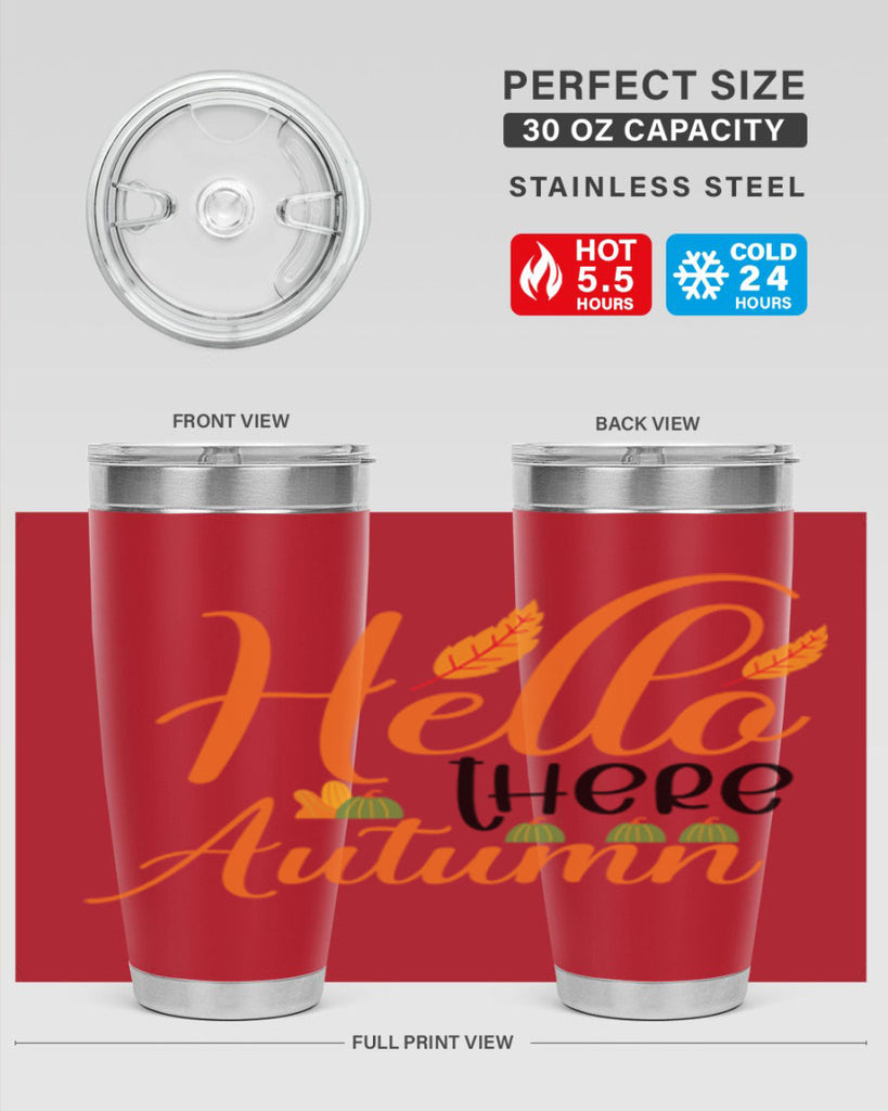 Hello There Autumn 297#- fall- Tumbler