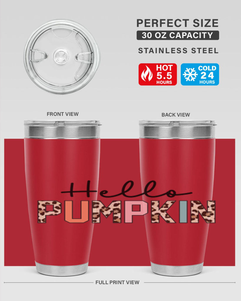 Hello pumpkin 289#- fall- Tumbler