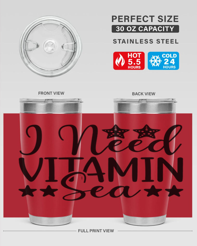 I Need Vitamin Sea 232#- mermaid- Tumbler