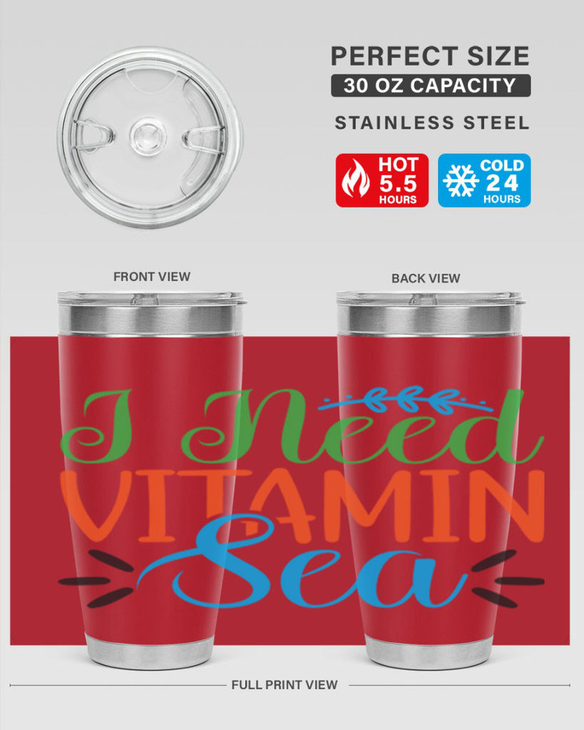 I Need Vitamin Sea 233#- mermaid- Tumbler