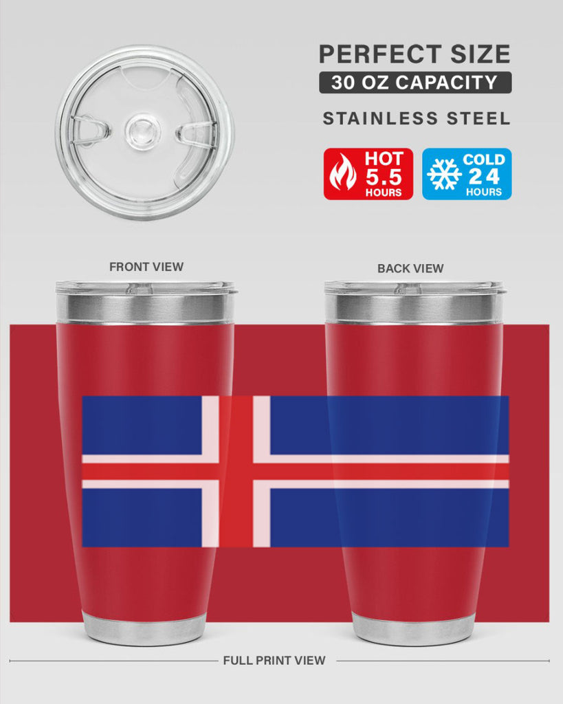 Iceland 122#- world flags- Tumbler