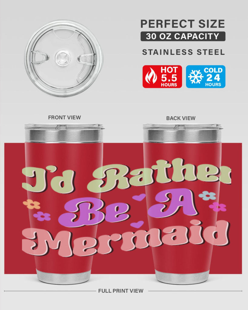 Id Rather Be A Mermaid 243#- mermaid- Tumbler