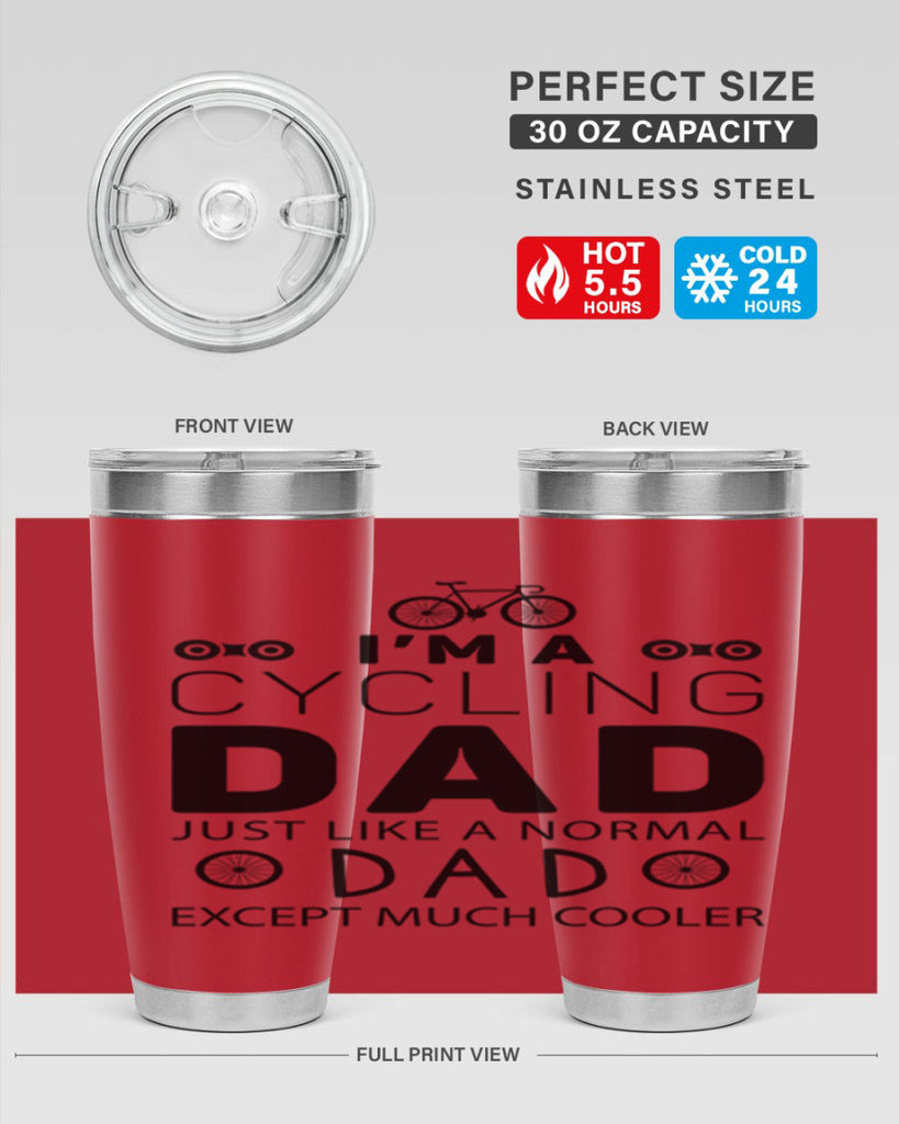 Im A Cycling Dad 4#- dad- Tumbler